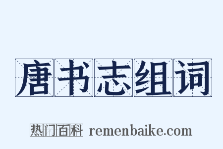 唐书志组词是什么意思的图片
